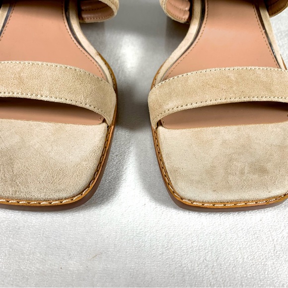 NEW Linea Paolo Women’s Ida Leather Heeled Slide Sandal Size 8M - Picture 3 of 14